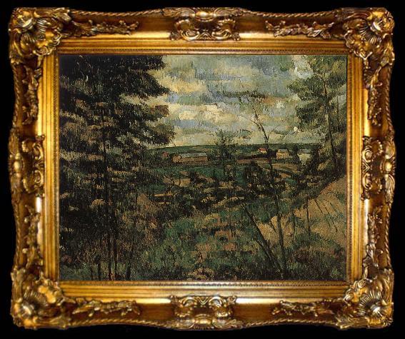 framed  Paul Cezanne Landscape, ta009-2